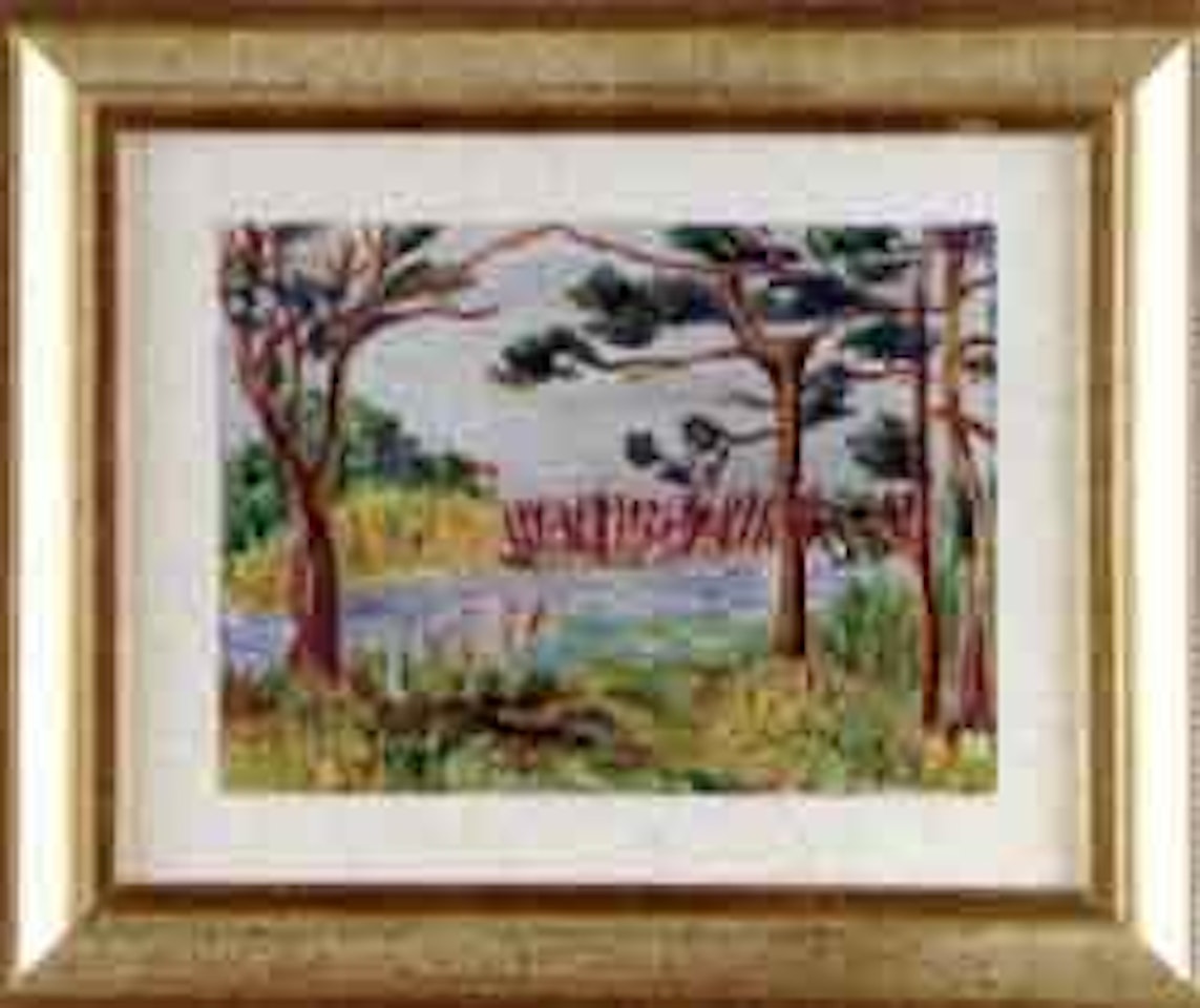 Pine trees, Great South Bay by William Glackens