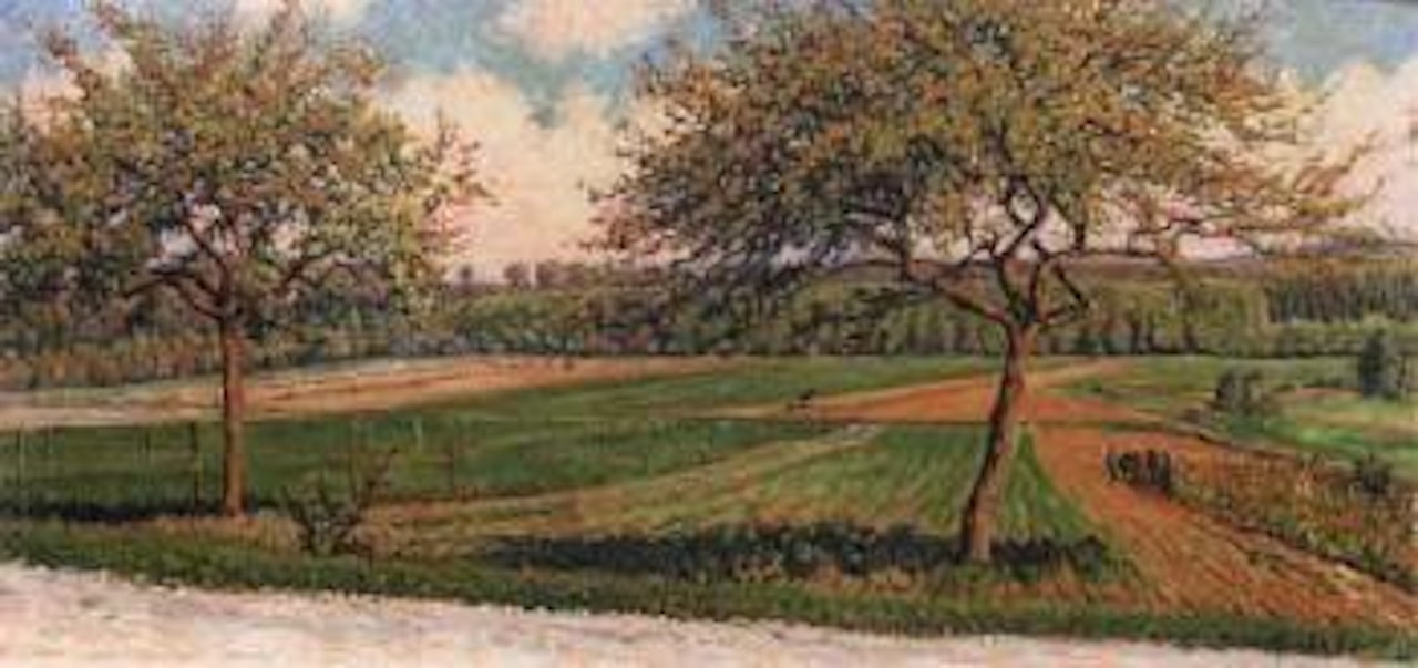 Paysage aux arbres fruitiers by Gustave Cariot