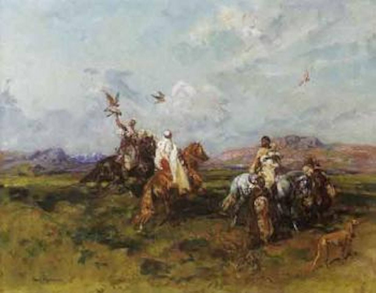 Chasse aux faucons by Henri Émilien Rousseau