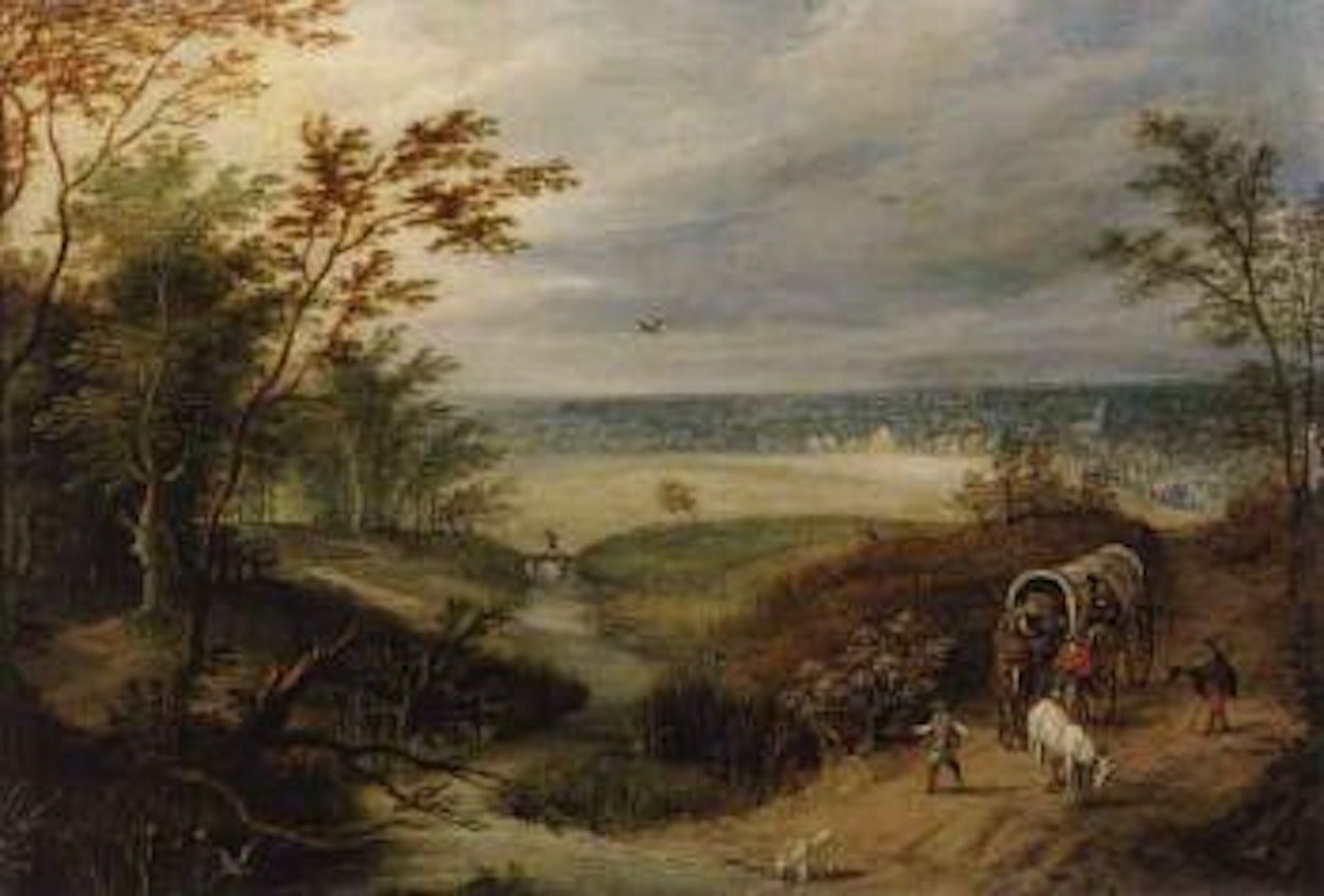 Landscape with travellers by Jan Brueghel the Younger