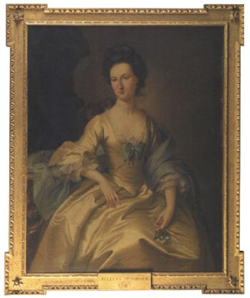 Portrait of Juliana Musgrave, seated and wearing a yellow dress by William Hoare of Bath