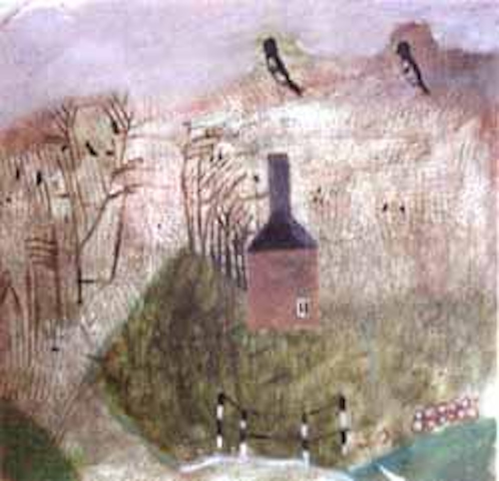 Birds blow by by Mary Newcomb