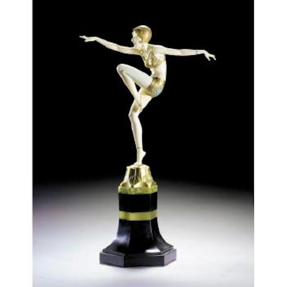 Con brio - figure of a dancer by Ferdinand Preiss
