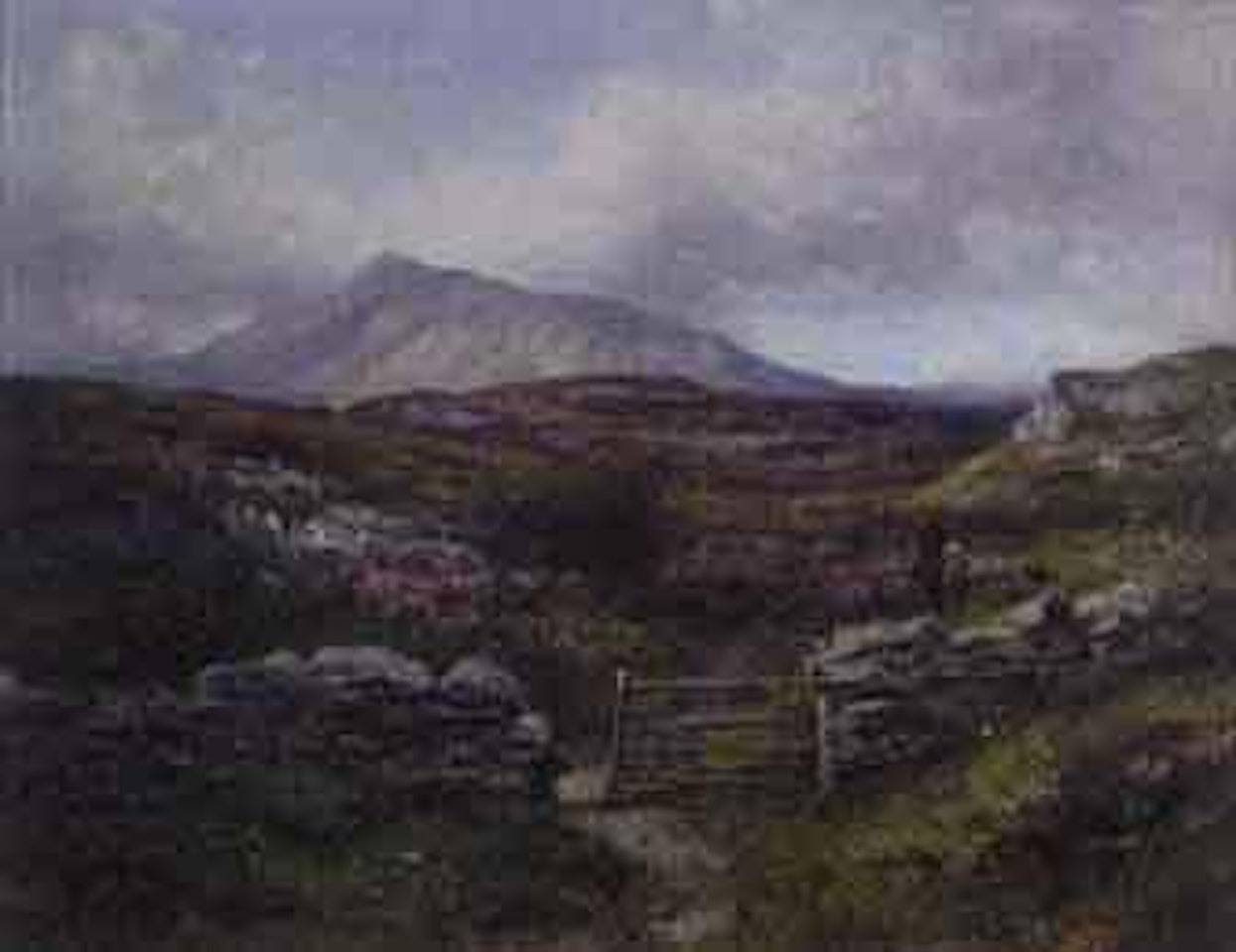 Welsh landscape by Benjamin Williams Leader