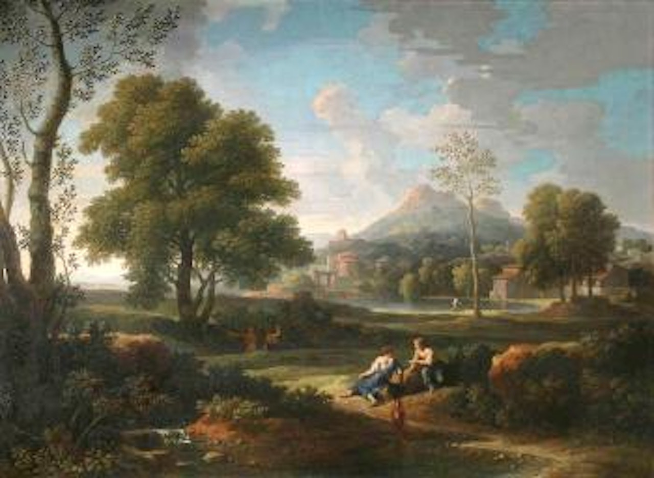 Paysage de la campagne romaine by Nicolas Poussin