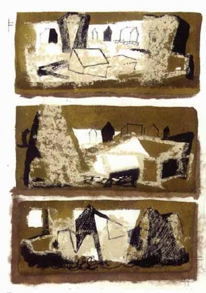 Three Portland stones by John Piper