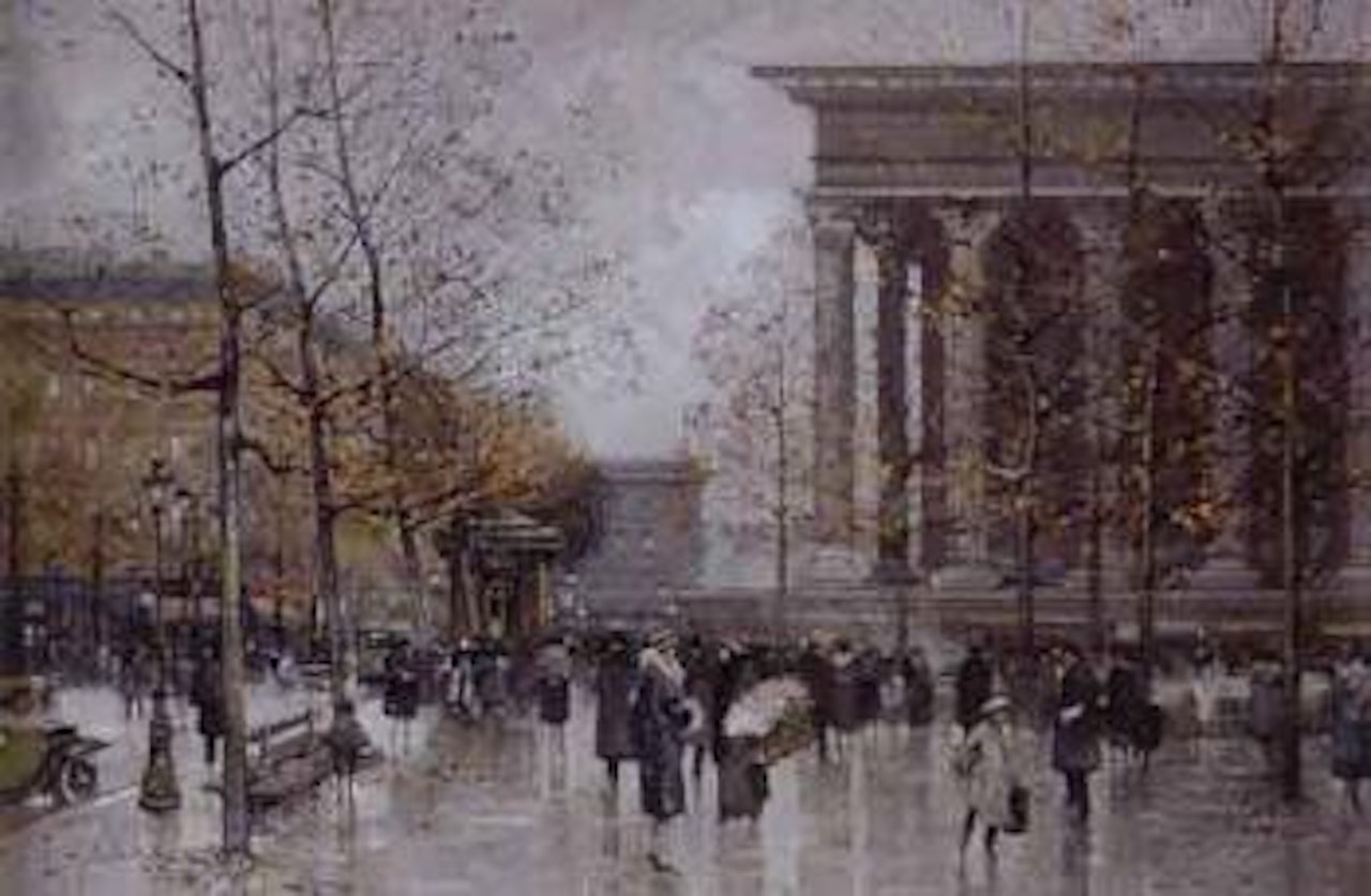La Madeleine by Eugene Galien-Laloue