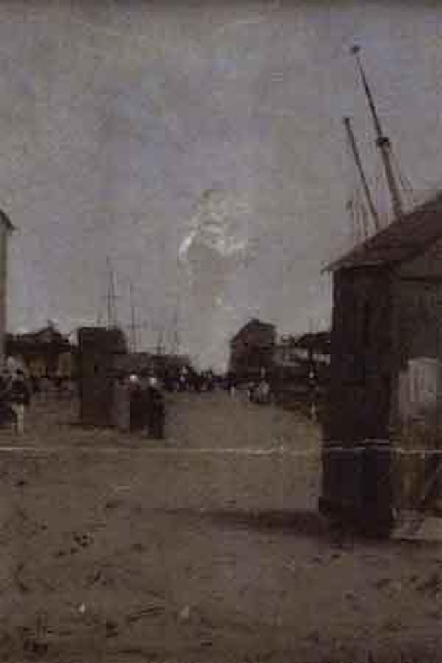 Along the pier, Trouville by Luigi Loir