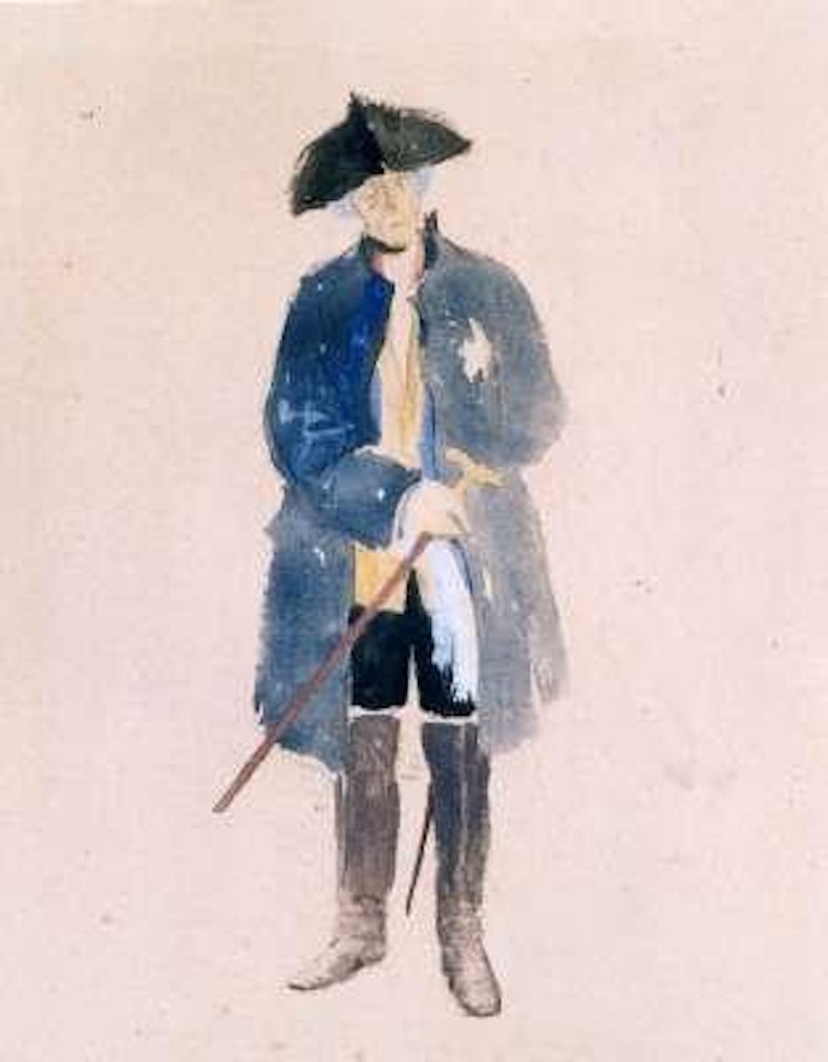 Portrait of Frederick the Great by Adolph Menzel