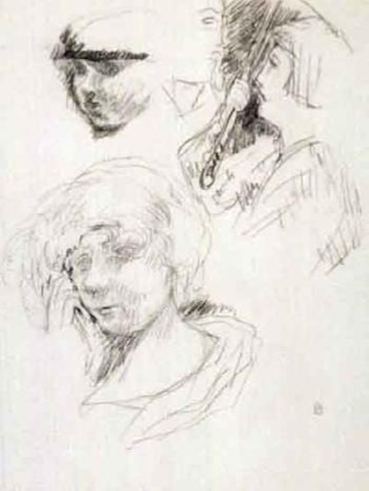Etudes de visages by Pierre Bonnard