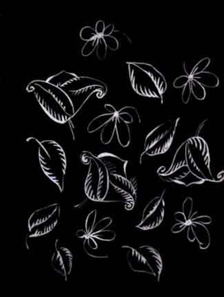 Fleurs et feuilles blanches by Raoul Dufy