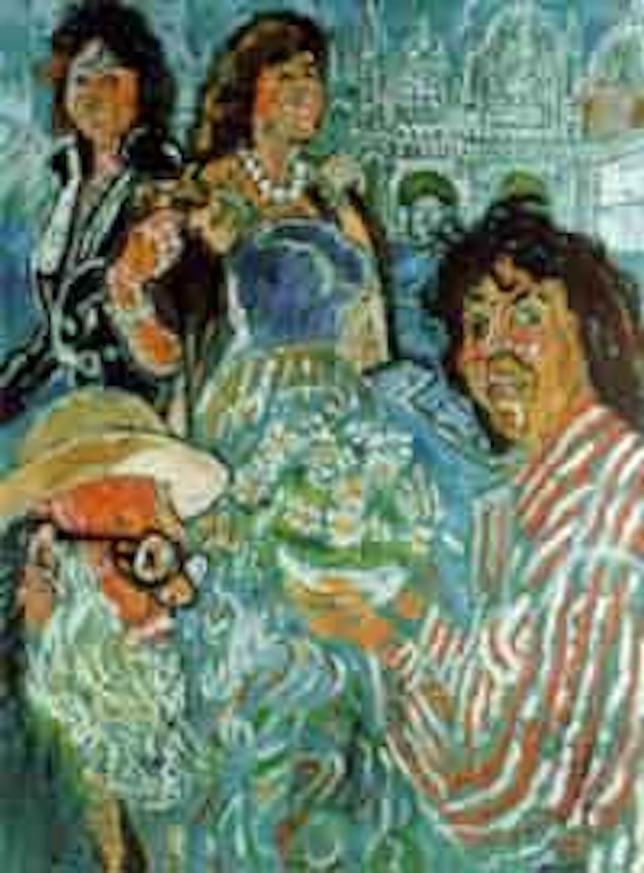 Missoni dress and salute domes by John Bratby