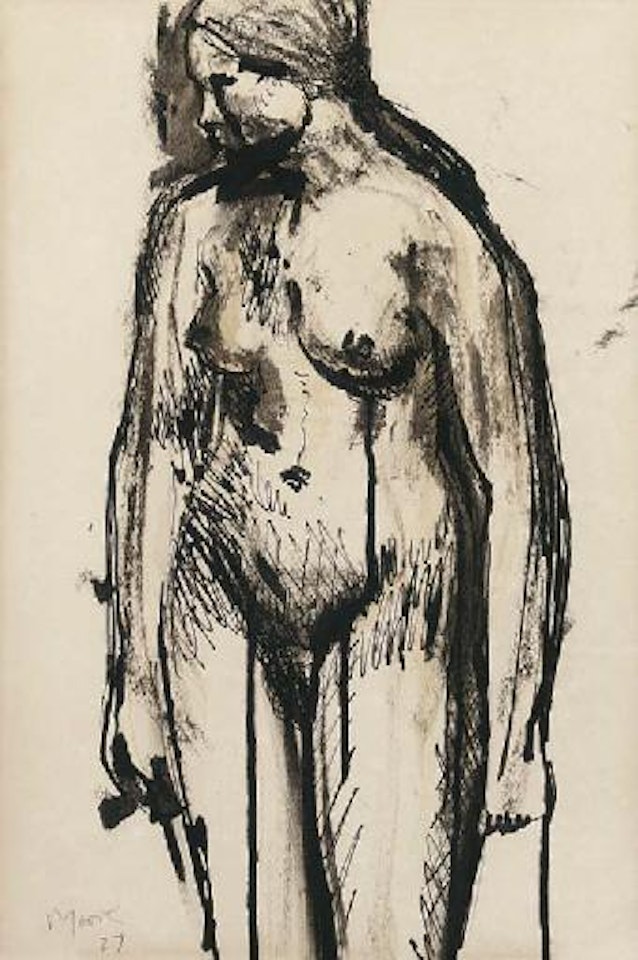 Standing female nude by Henry Moore