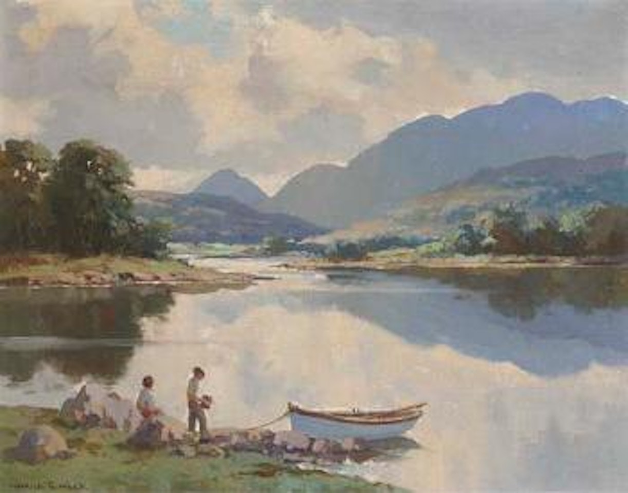 Reflections, upper lake, Killarney Co. Kerry by Maurice Canning Wilks