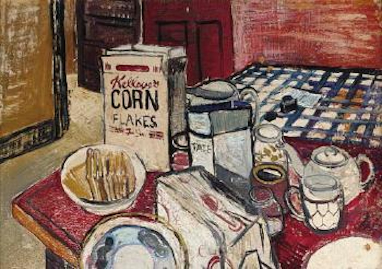 Breakfast table by John Bratby