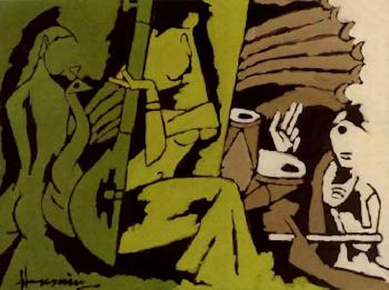 Musical interlude by M.F. Husain