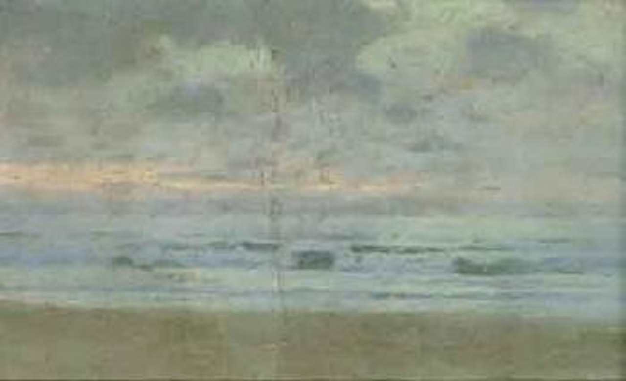 Breaking wave at sunset by Sydney Mortimer Laurence