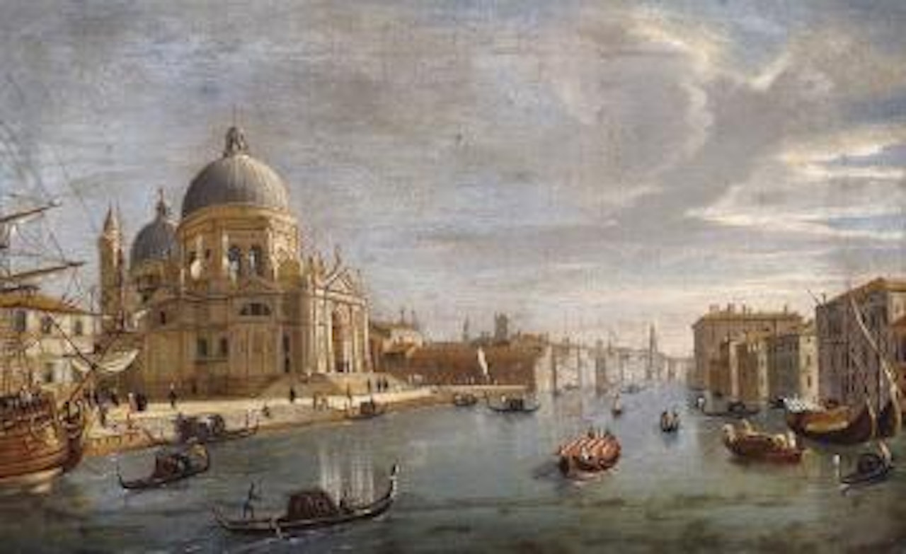 View of the Grand Canal with Santa Maria della Salute by Gaspar van Wittel