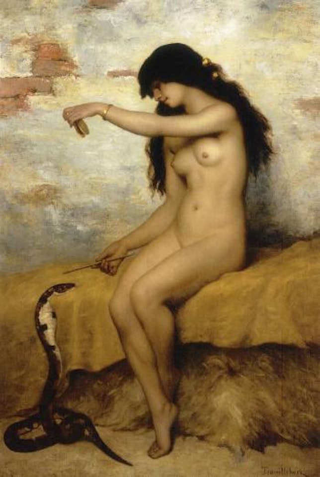 The snake charmer by Paul Désiré Trouillebert
