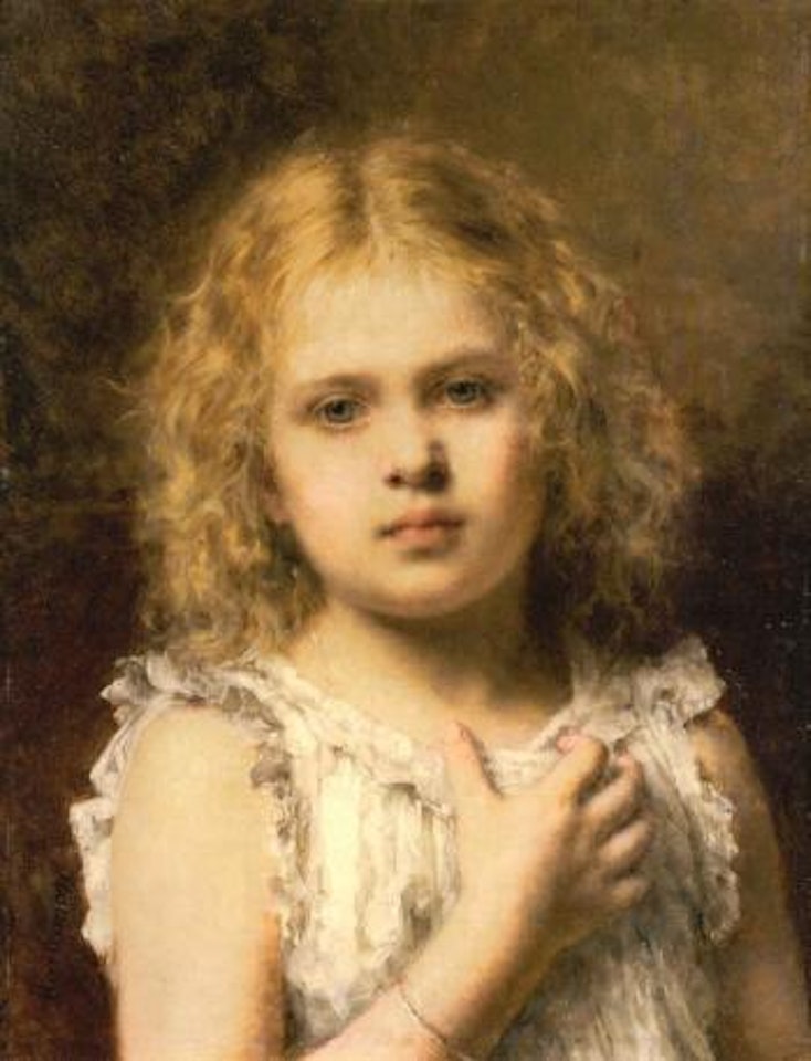 A young beauty by Alexei Harlamoff