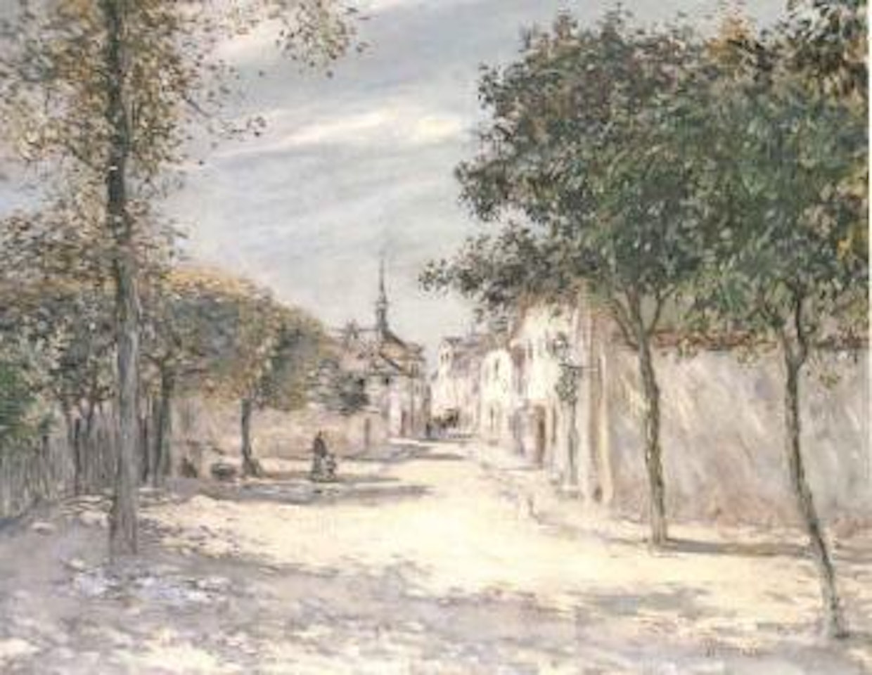 Le clocher du village by Jean Francois Raffaelli