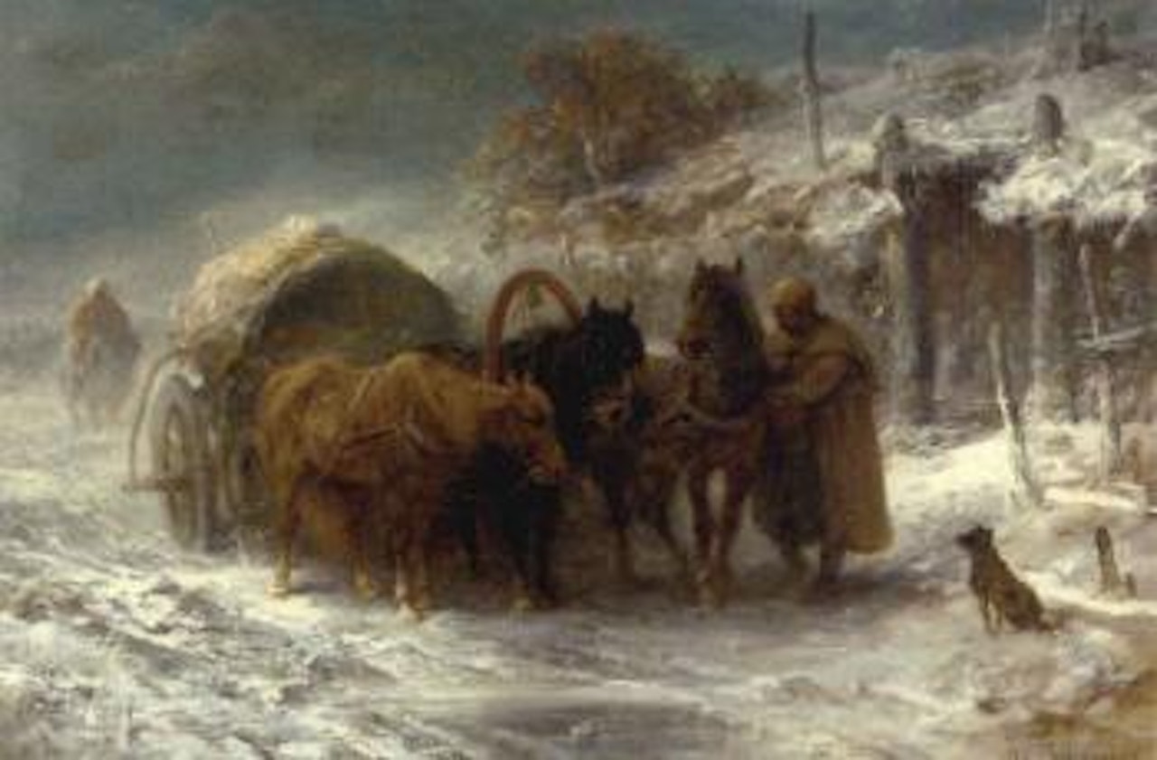 Wallachian teamsters by Adolf Schreyer