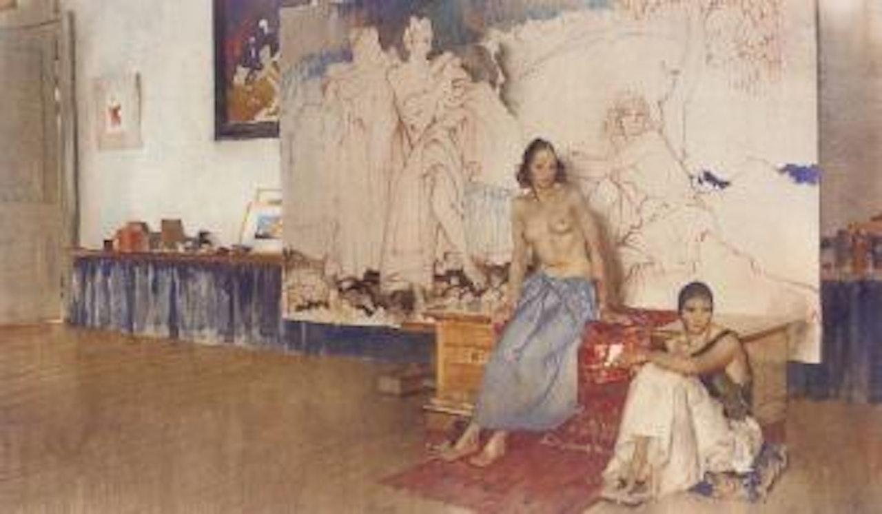 Two of my models by William Russell Flint