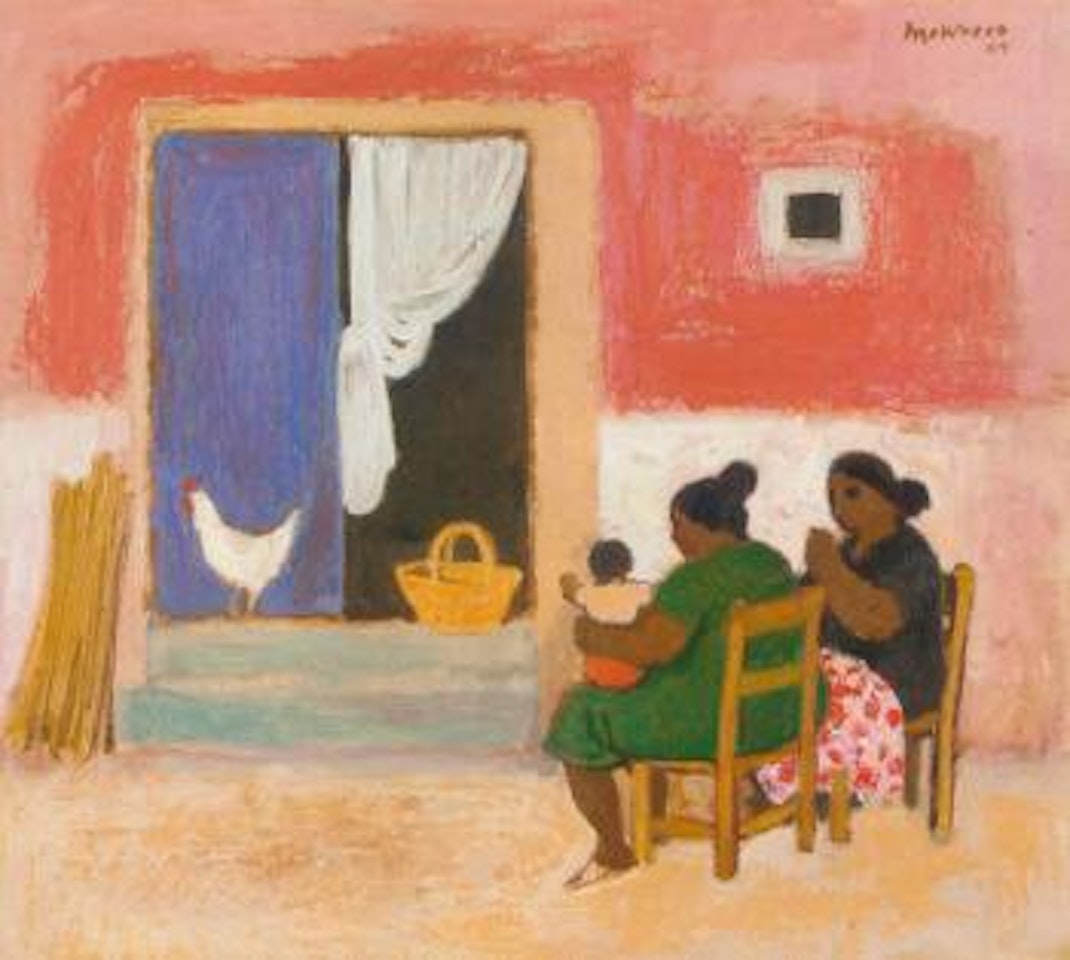 Two women of Casteldaccia by Alberto Morrocco