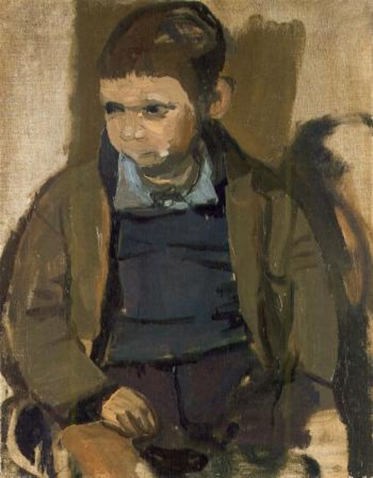 Boy in blue jersey by Joan Eardley