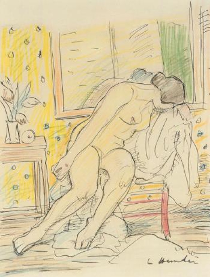 Seated nude by George Leslie Hunter