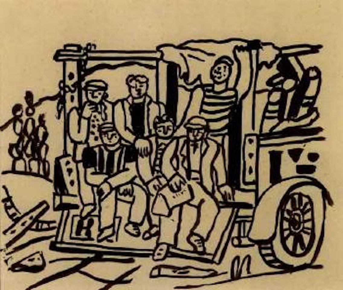Les ouvriers by Fernand Leger
