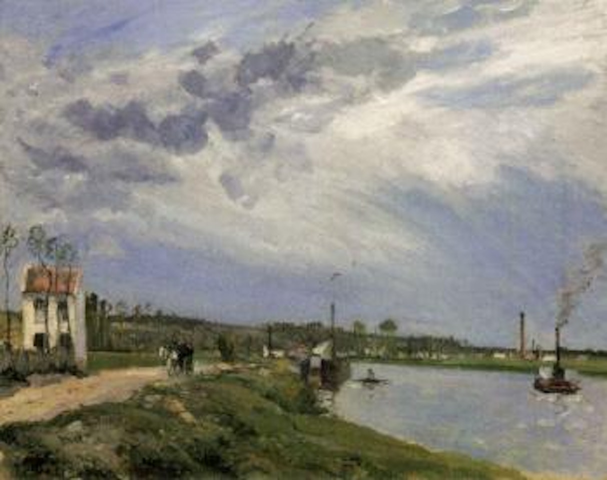 Chemin au bord de l'Oise by Camille Pissarro