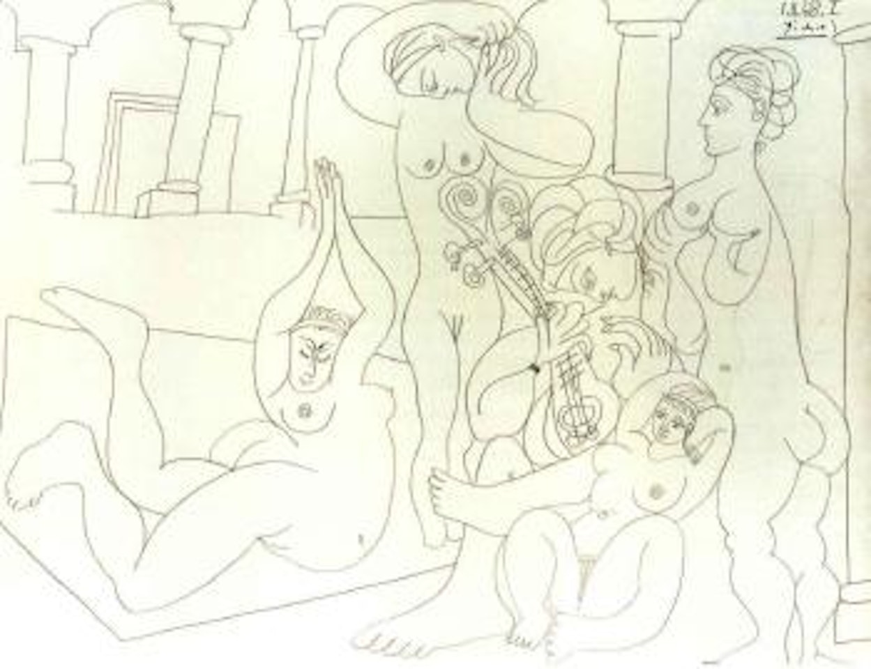 Bain turc by Pablo Picasso