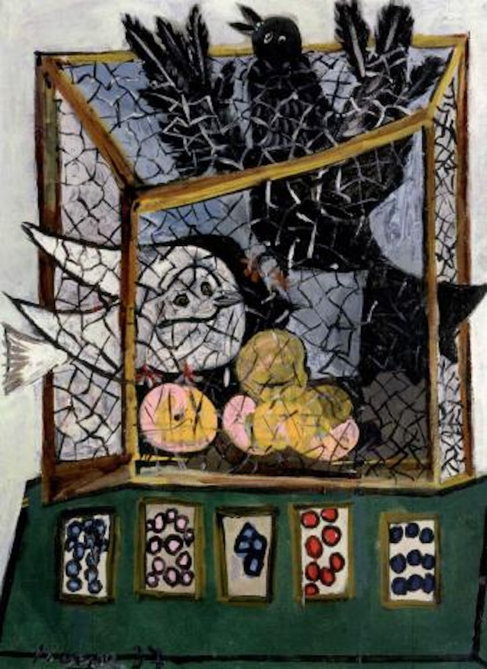 Oiseaux dans une cage by Pablo Picasso