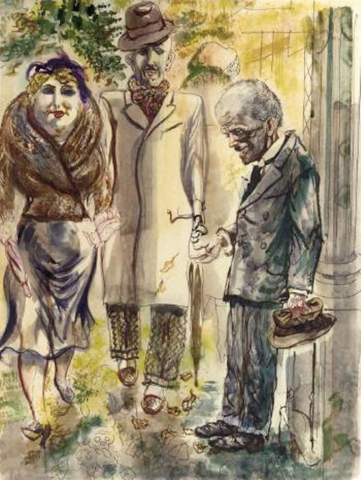 Street scene in Berlin by George Grosz