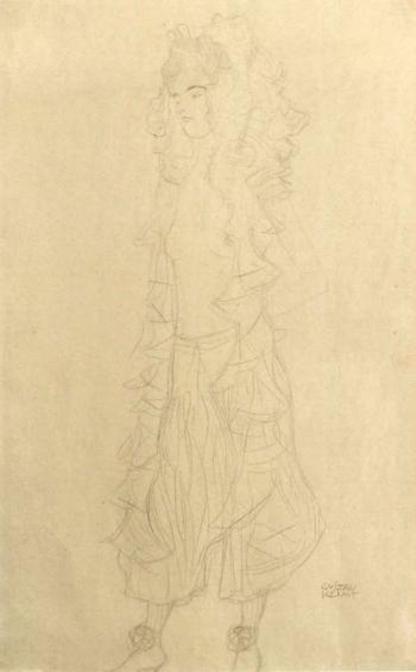 Standing woman by Gustav Klimt