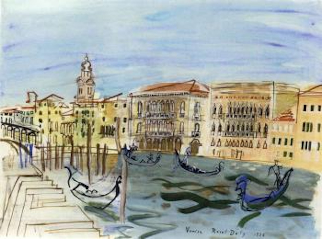 Venise, pont de Rialto by Raoul Dufy