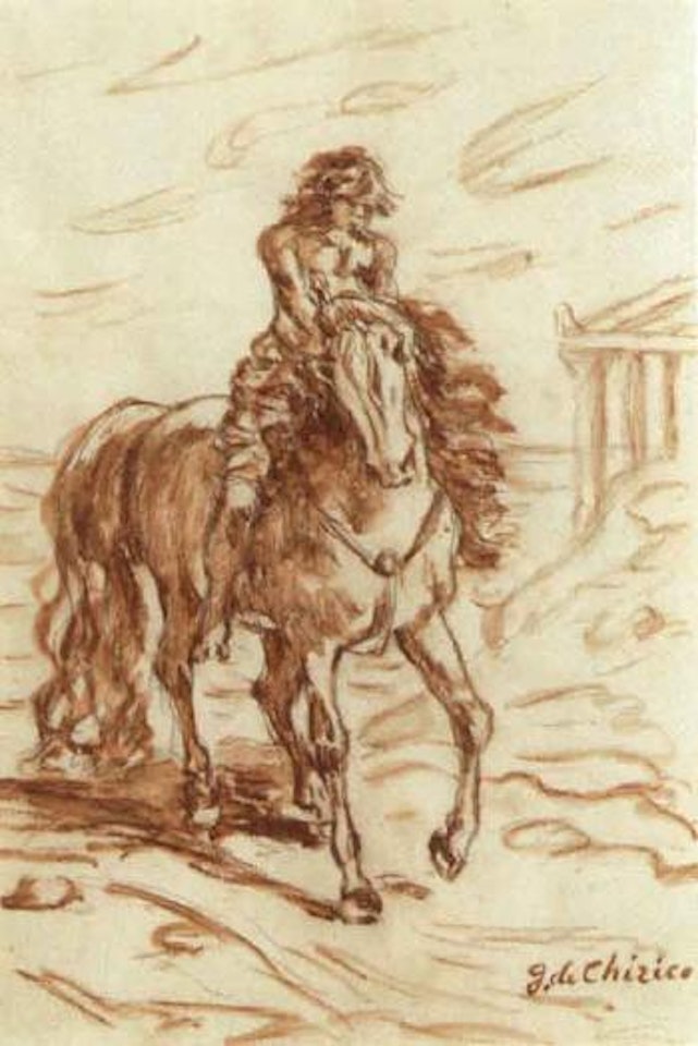 Horse and rider by Giorgio de Chirico