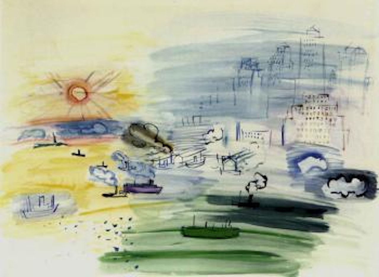 Entree du port de New York by Raoul Dufy