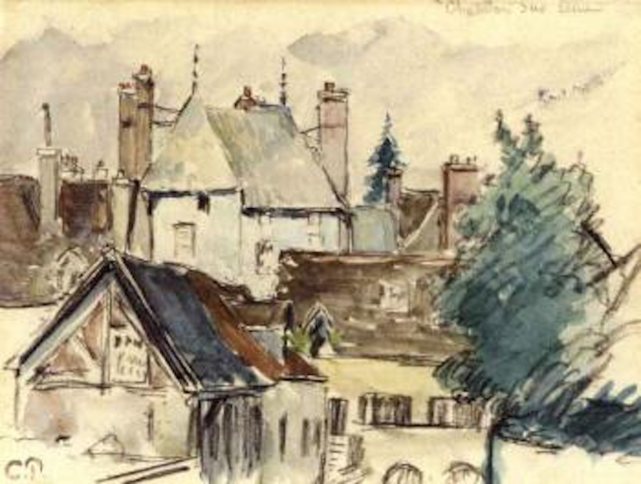 Chatillon-sur-Seine by Camille Pissarro
