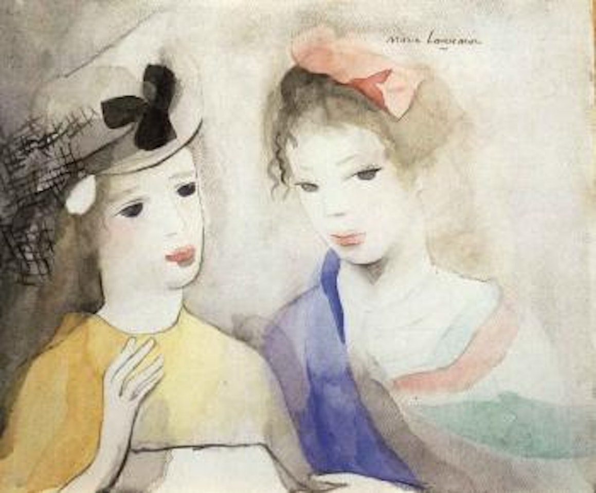 Deux jeunes filles by Marie Laurencin