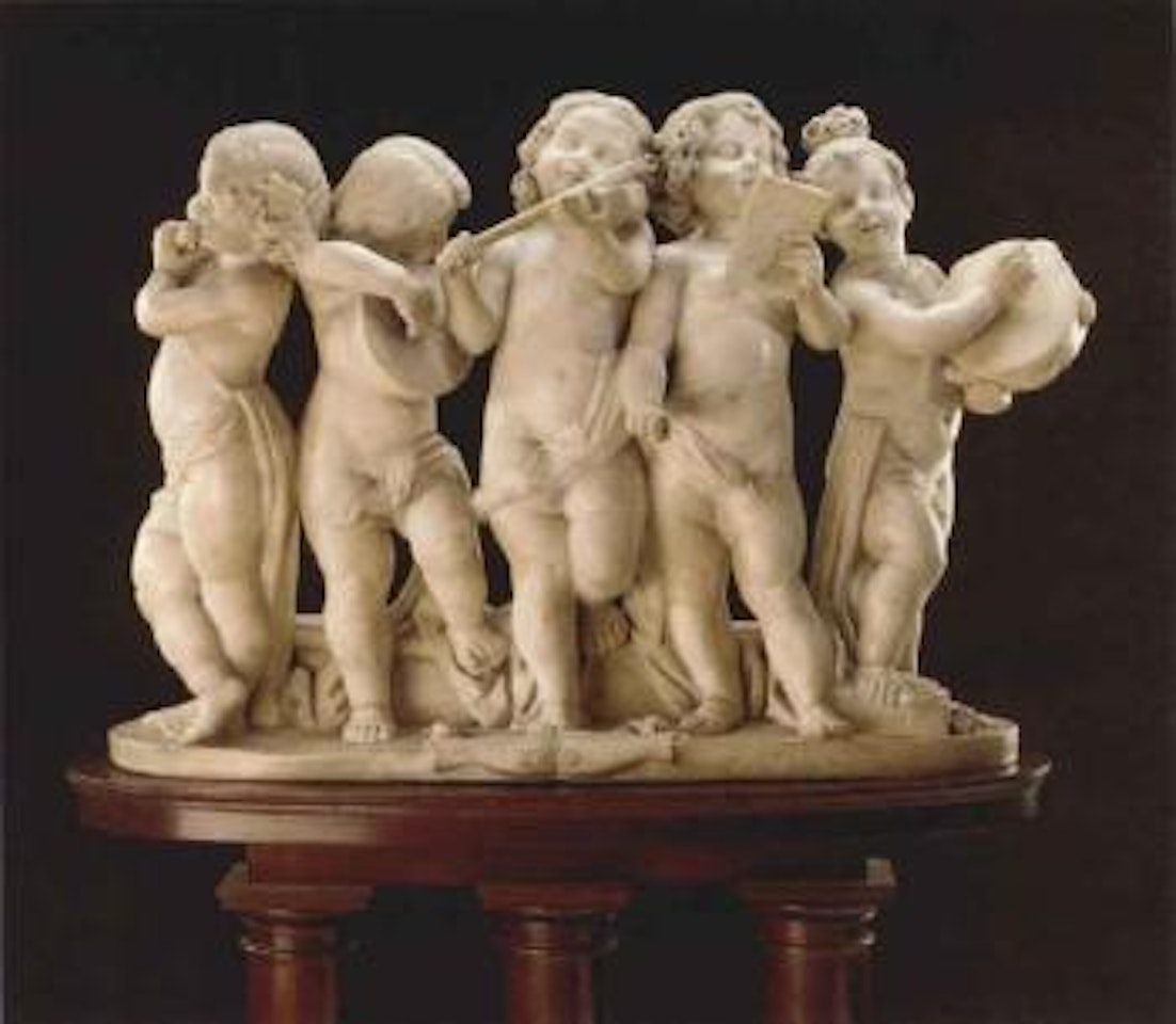 Putti musicians by French School