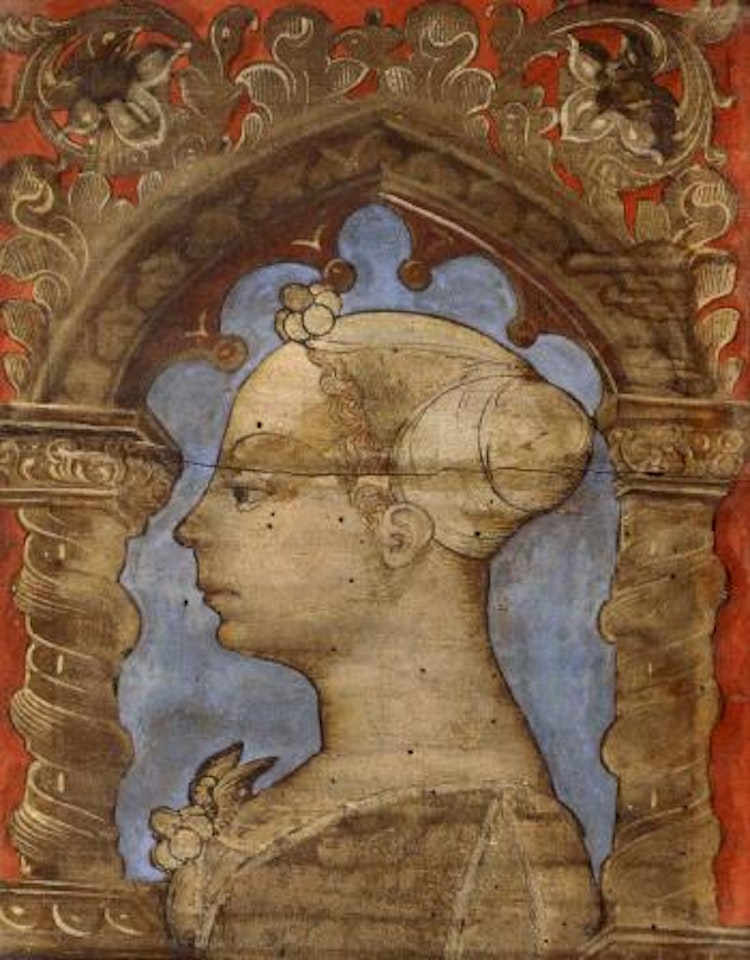 Portraits of ladies in profile by Italian School