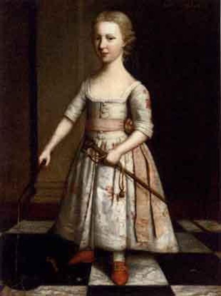 Portrait of John Lumbarr as a child by English School