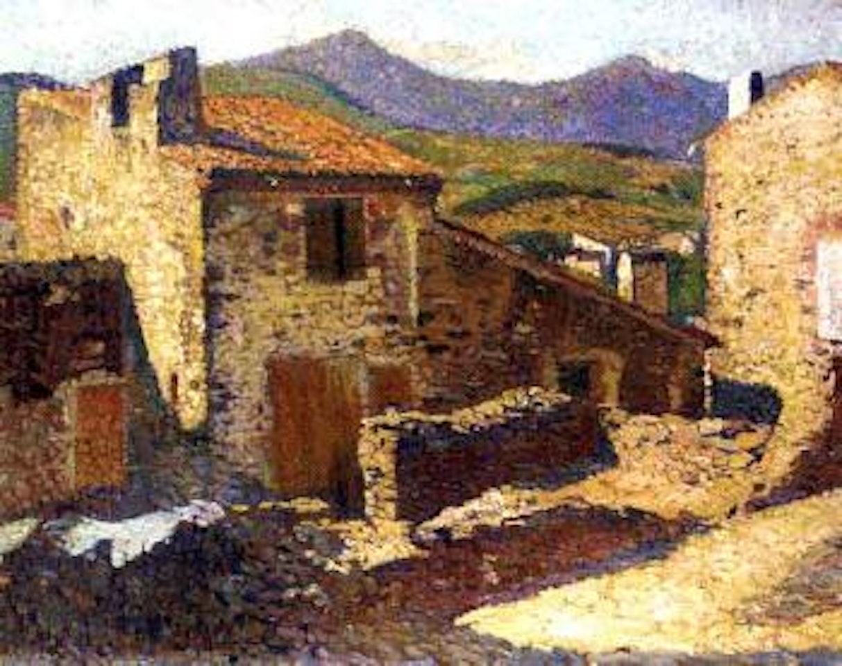 Village ensoleille by Henri Jean Guillaume Martin