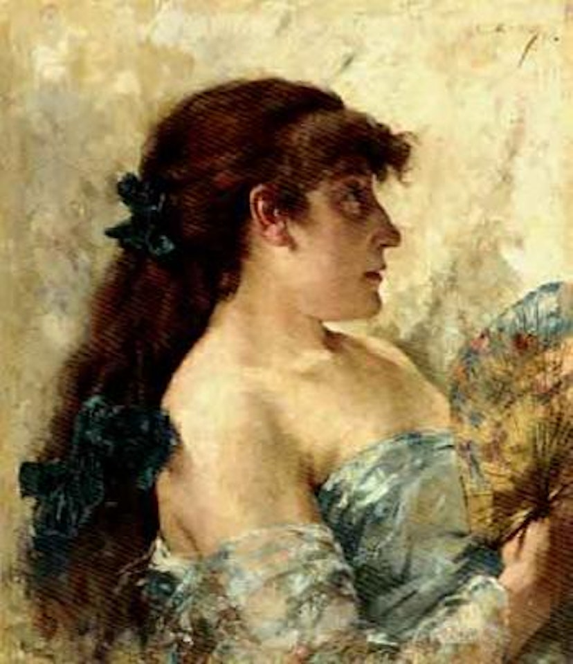 Dame a l'eventail by Theo van Rysselberghe