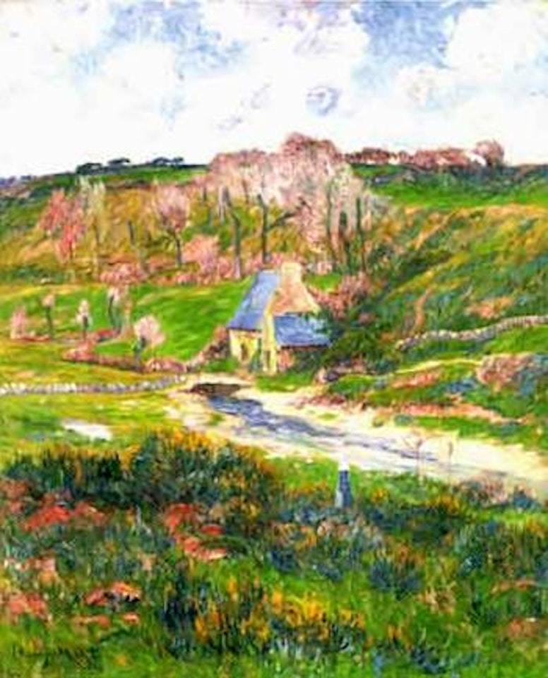 Bretonnes au bord de la riviere by Henry Moret