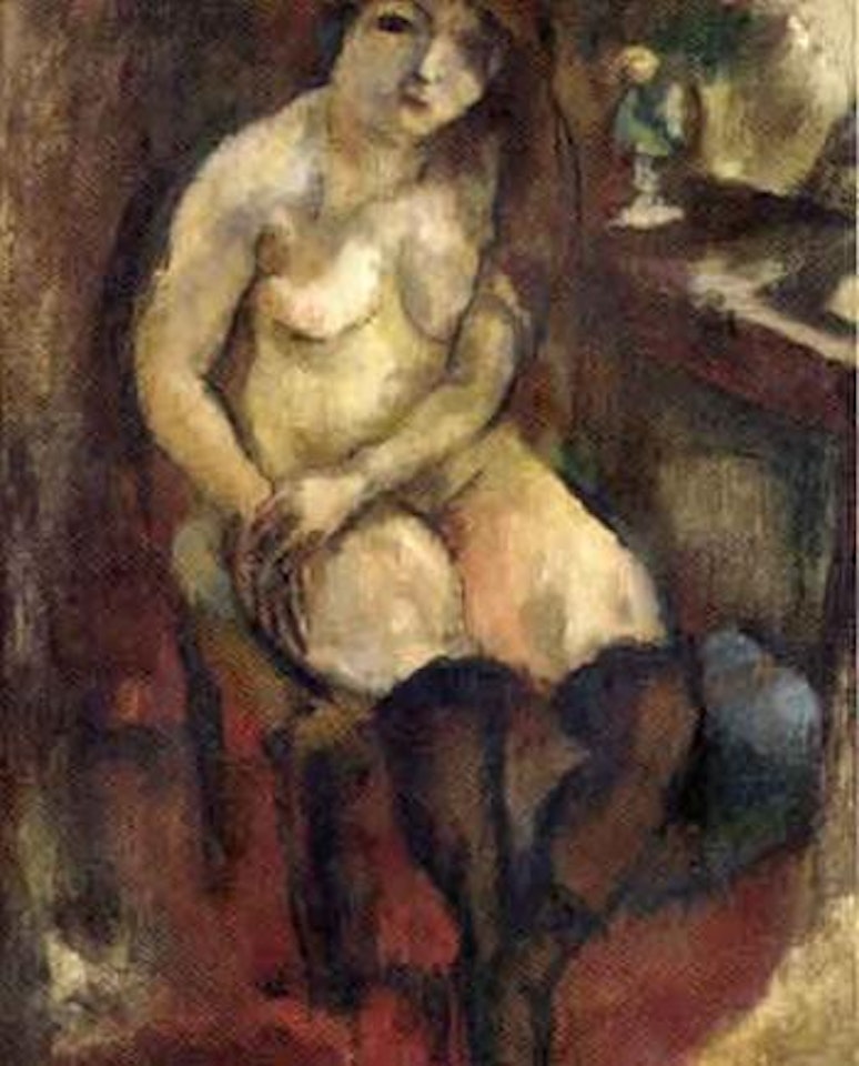 Nu aux bas noirs by Jules Pascin