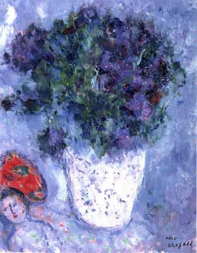 Bouquet mauve by Marc Chagall