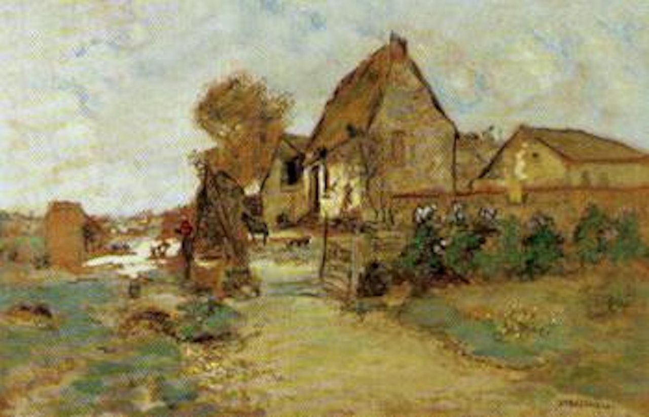 Cour de ferme by Jean Francois Raffaelli